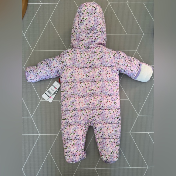 KensieGirl Floral Kids Baby One Piece Snowsuit - Picture 3 of 3